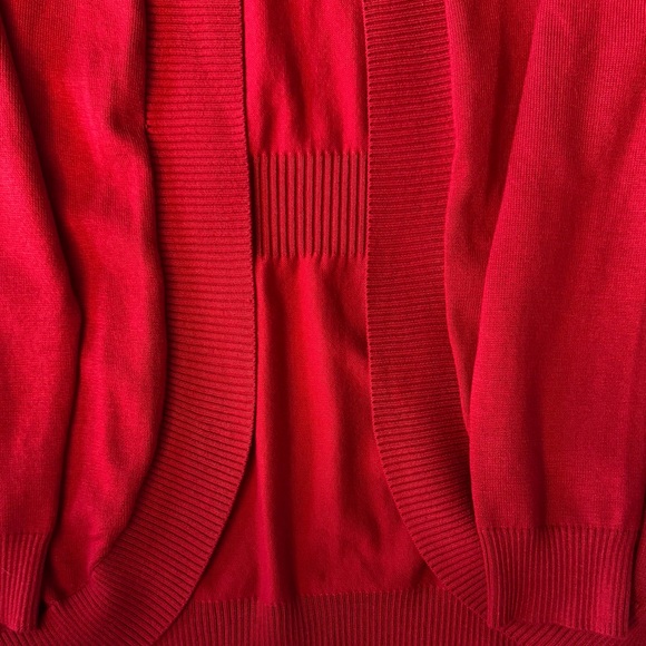 BEAUTIFUL Warm Red Sweater Cardigan Small NWTags - Picture 6 of 10